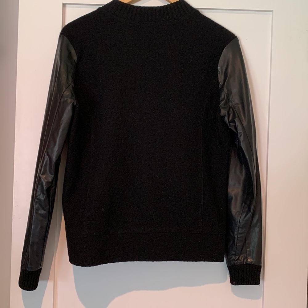Halogen Size Small Bomber Jacket With Leather Sle… - image 7